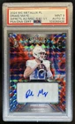 2024 Wild Card Metallix Drake Maye Fractal Mosaic Red Blue Auto RC #1/1 PSA 9