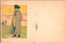 1899 French Art Postcard Featuring Soldier in Historic Uniform