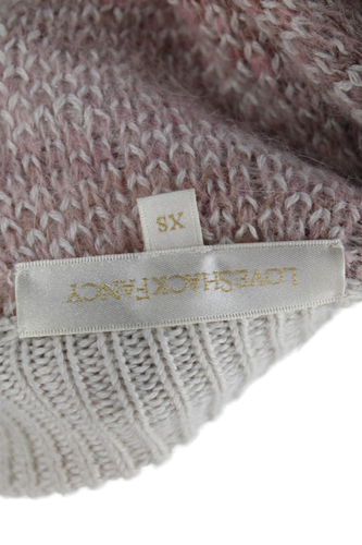 Love Shack Fancy Womes Printed Sweater White Pink Wool Size Extra Small - Picture 4 of 6