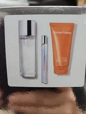 Clinique Perfectly Happy Fragrance Women's Gift Set - 3pc Perfume Lotion New