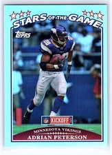 2009 Topps Kickoff #SG5 Adrian Peterson Stars of the Game Excellent