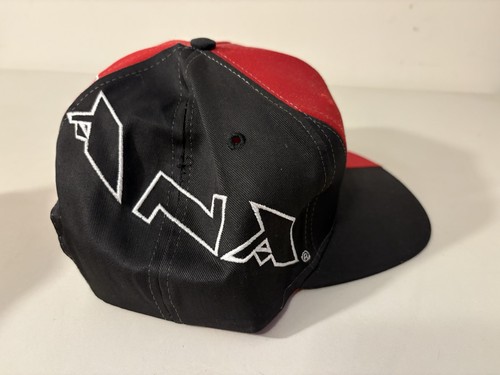 Cappello berretto snapback vintage logo 7 Indiana Hoosiers IU rosso/bianco NCAA Big 10 anni 90 - Foto 4 di 5