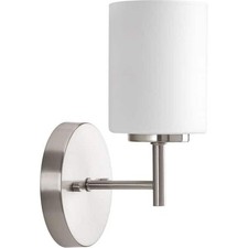 Progress Lighting Replay 5-1/4 in. 1-Light Brushed Nickel Bathroom Vanity Light
