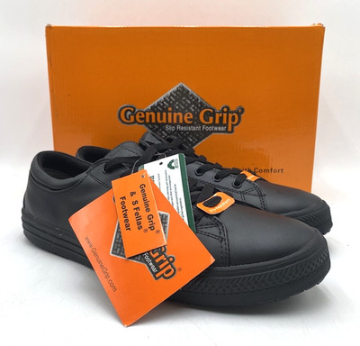 Genuine Grip 2070 Men's NEW Slip-Resistant Comfort Shoes Black US Size 10.5 M