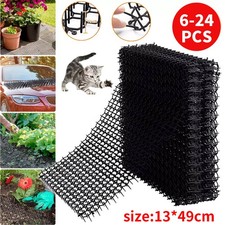 6-24Pcs Cat Scat Mat Spike Anti-Cat Prickle Strip Deterrent Repellent Animal UK