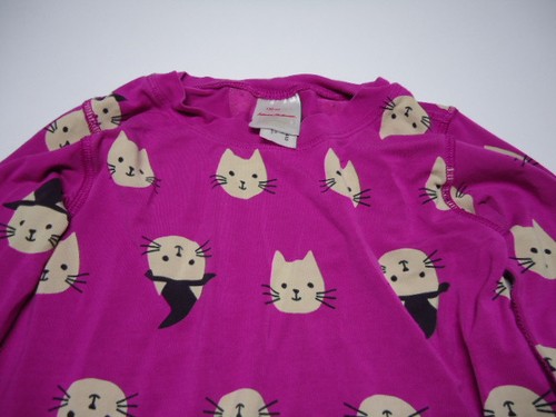 Hanna anderson Pink Halloween Cats Organic Cotton Long Sleeve Top Size 8 130CM - Picture 3 of 8