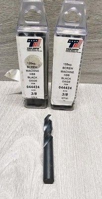 2 Packs Of 6 Triumph Twist Drill Co 135sp. SCREW MACHINE HSS BLACK OXIDE 044424 