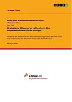 Strategische Allianzen Im Luftverkehr. Eine Kooperationstheoretische Analyse