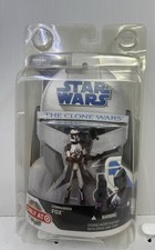STAR WARS CLONE WARS COMMANDER FOX TARGET EXCLUSIVE MOSC W  PROTECTIVE CASE