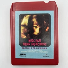 Fiedler Boston Pops Movie Music - Restored Quad 8 Track Tape - New Pad & Splice