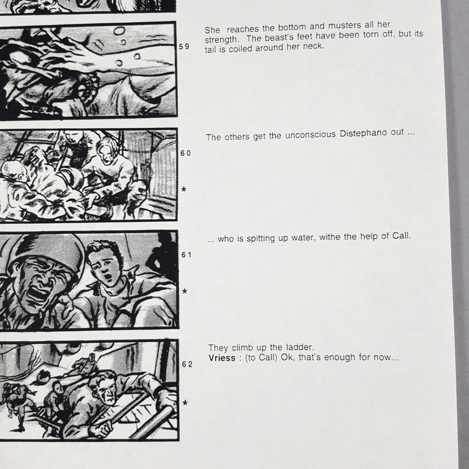 Image 11 of Alien: Resurrection - Production Used Storyboard, Face Hugger on Ripley, COA