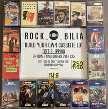 LOT ALL 1 BARGAIN BIN BUY 25 GET FREE SHIPPING MAKE YOUR CASSETTE TAPE ROCK