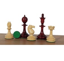 Pezzi di scacchi William Hallett riprodotti del 1860 in vero palissandro e bosso