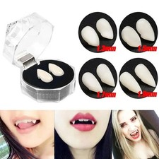 5Pairs Halloween Vampire Teeth Fangs Dentures Prop Party False Teeth Resin Fangs