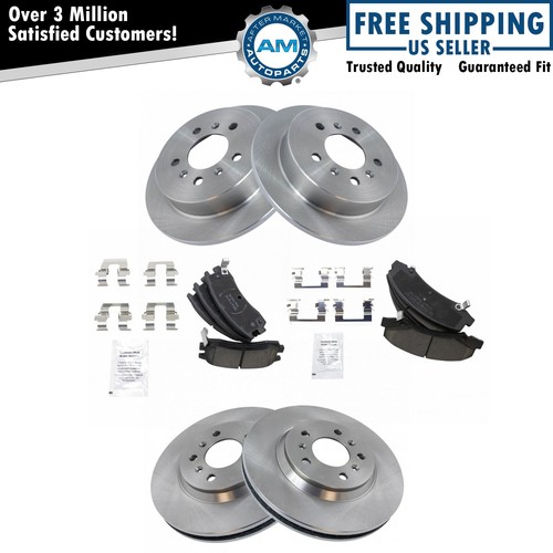 Front & Rear Ceramic Brake Pad & Disc Rotor Kit for Chevy Impala