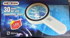 Magnifying Glass With Light 30 Times HD LED 80mm