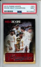 2013 Panini NBA Hoops Basketball Miami Heat Champions #301 PSA 9 MINT