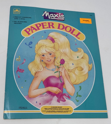 MAXIE WORLD Paper Doll Golden Book ''TEEN FASHIONS'' Whitman Hasbro 1989 NEW UNCUT