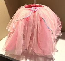 Weissman Costumes Girls IC 7/8 Pink Tutu 3 layer Tulle Sequin trim Skirt