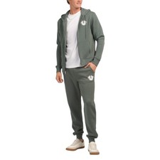 True Religion 2 Piece Sweatsuit Men's Size L Fleece Tracksuit Outfit Gift Set
