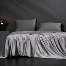 Tencel Lyocell Summer Cooling Comforter Silk 300 Thread Count Tencel King Grey