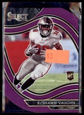 2020 Select Purple KeShawn Vaughn Buccaneers 373 RC Die Cut