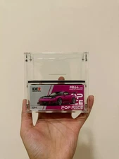 POP RACE Acrylic Display Case – Clear Protector Box with Magnetic Door 1:64