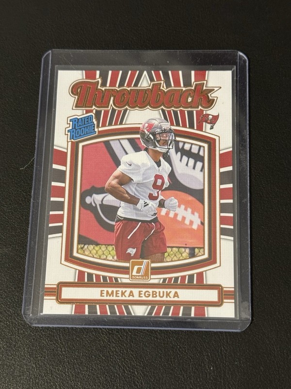 EMEKA EGBUKA 2025 DONRUSS THROWBACK RATED ROOKIE (RC)