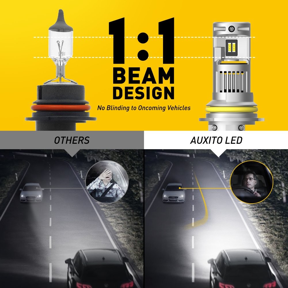 9004 HB1 LED Headlight Hi Low Beam BulbS FITS Dodge Ram 1500 2500 3500 Van 6000K thumbnail 6