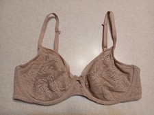 Soma Bra 32D Unlined Lace Perfect Coverage Beige Underwire