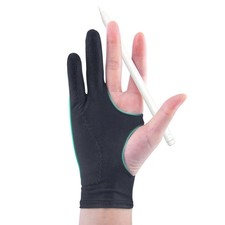 Two Finger Anti-fouling Glove For Artist Drawing  Pen Graphic Tablet Pad