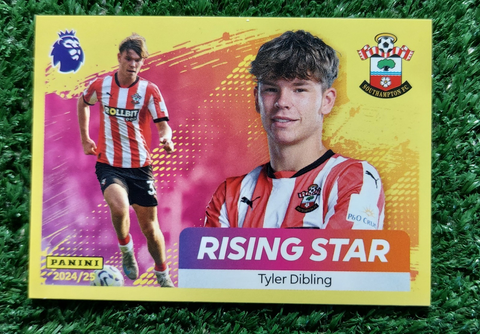 FIGURINA CALCIATORI PANINI 2024/25 SOUTHAMPTON N°543 DIBLING PREMIER 2025 ⚽️