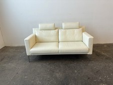 Walter Knoll Jason Ledersofa Schlafsofa Couch wollweiß