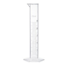 Measuring Graduated Cylinder,for Lab, Daily Use Clear White, 25ml 