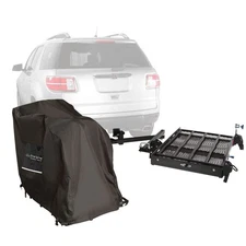 Silver Spring Hitch Mobility Carrier 400 lb Travel +Powerchair Cover SC400-DK-W