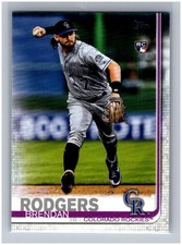 2019 Topps Update Brendan Rodgers RC #US299 Rookie Card MLB Colorado Rockies. rookie card picture