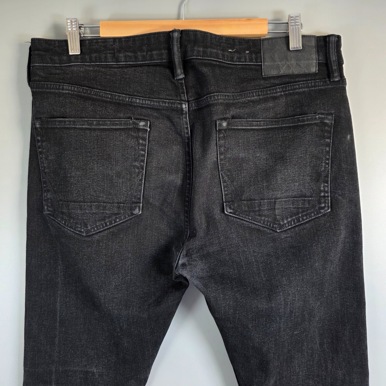 AllSaints Men’s Skinny Jeans W35 L32 Black Cigarette Fit Stretch Denim image 5