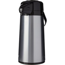 Image of Thermos Push Button Pump Pot 1.9L Stainless Steel Airpot Flask for Hot Drinks