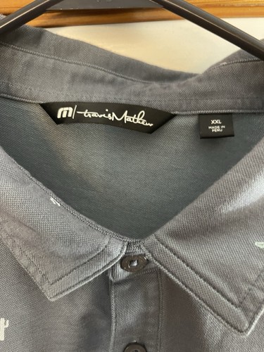 Travis Mathew Golf Polo Shirt Mens XXL Taco Sombrero Cactus Rich Harvest Farm - Picture 3 of 4