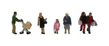 Shopping figures (x6) - Graham Farish 379-306 N painted figures