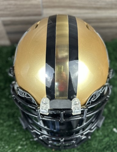NEW ORLEANS SAINTS CUSTOM FULL SIZE FOOTBALL HELMET Adult Large - Picture 7 of 8