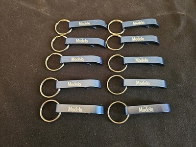 Modelo Cerveza Blue Aluminum Metal Bottle Opener Keychain Lot QTY 10 ~