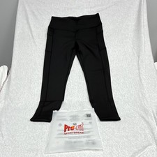 Pro-Fit Women's Ankle Leggings XL Regular Black Yoga Pockets High Rise Solid