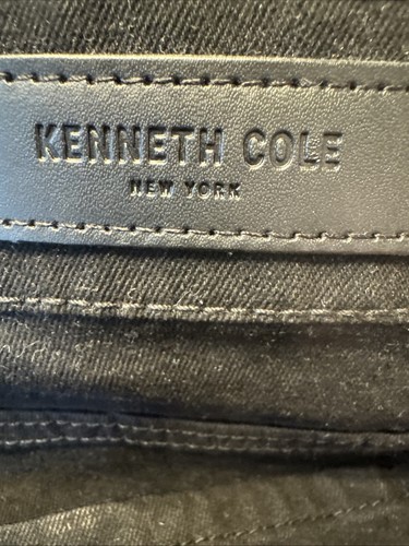 Kenneth Cole Reaction Black Jeans Mens 38x34 Straight Fit Stretch Denim NWT - Picture 4 of 12