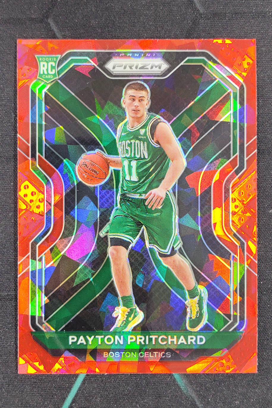 2020-21 Panini Prizm Payton Pritchard Red Cracked Ice RC Rookie #257 Celtics