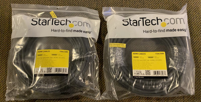 Startech High Speed HDMI Cable- 4K Bundle one 50 ft and one 30 ft both NEW