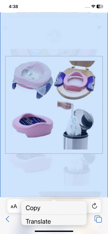 Asiento entrenador de viaje Potette Plus 2 en 1 rosa Foto 2 de 4