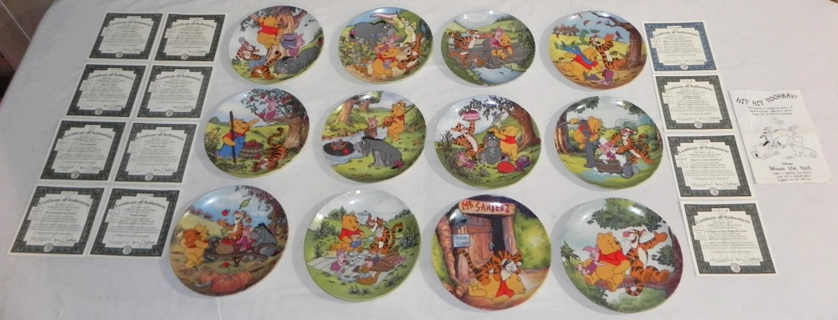 Winnie The Pooh Plates In Bradford Exchange Collector Plates for