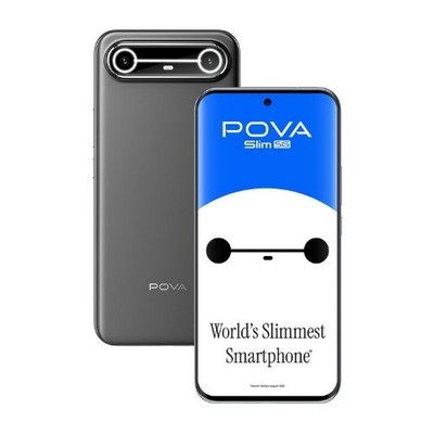 Tecno Pova Slim 5G (Black, 128GB 8GB RAM) Dimensity 6400 5G Global Version