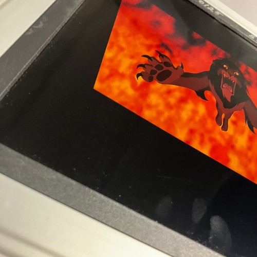 Scivolo retroproiezione Disney vintage scena iene cicatrice Lion King lotto di 2 Pani - Foto 10 di 18